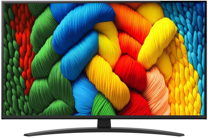 43" Телевизор LG 43NANO81A6A.ARUG NanoCell, 4K Ultra HD, черный, СМАРТ ТВ, WebOS