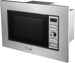 Встраиваемая микроволновая печь LEX Bimo 20.05 INOX, 20л, 700Вт, нержавеющая сталь [chga100005]
