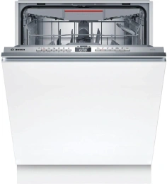 Посудомоечная машина Bosch SMV4HVX00E (встраиваемая, загрузка: на 14 комплектов посуды, электронное управление, 6 программ, сушка: с теплообменником, дисплей, индикация на полу: луч)