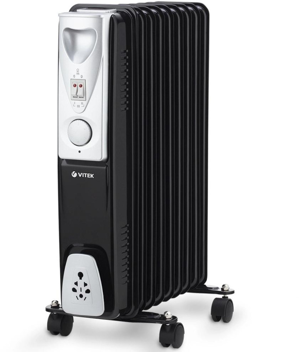 Радиатор масляный Vitek VT-1718 2000Вт черный