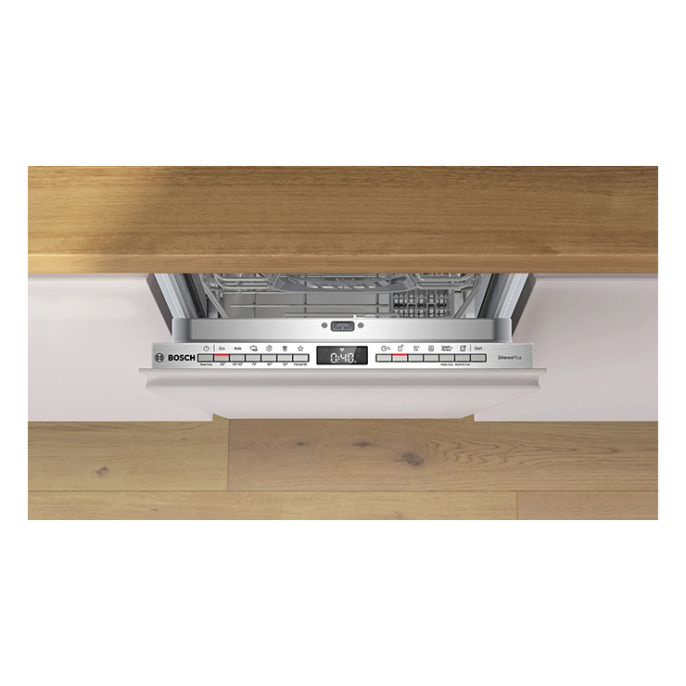 Посудомоечная машина Bosch SPV4HKX10E встраиваемая, загрузка на 10 комплектов посуды, электронное управление, 5 программ, 44.8x55x81.5 см, сушка: с теплообменником, индикация на полу: луч