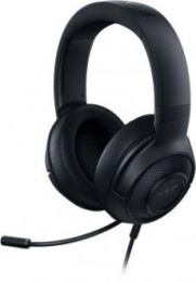 Гарнитура игровая Razer Kraken X Lite,  для компьютера и игровых консолей, мониторные,  проводные, черный [rz04-02950100-r381]