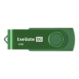 USB-флеш накопитель ExeGate Jet 4GB зеленый USB2.0, 480Mbps, пластик/металл EX302031RUS