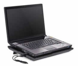 Подставка для ноутбука DeepCool Multi Core X8, 17", 381х268х29 мм, 2хUSB, вентиляторы 4 х 1290г [dp-n422-x8bk]