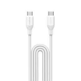 Кабель Momax 1-Link DC23W USB-C-USB-C 60W 1.2м Белый
