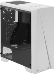 Корпус ATX Aerocool Cylon, Midi-Tower, без БП, белый [cylon wh]
