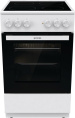 Электрическая плита Gorenje GEC5A12WG-B, стеклокерамика, без крышки, белый