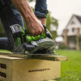 Циркулярная пила дисковая Greenworks GD24CS ручная D диска.:185мм 1500907CUB