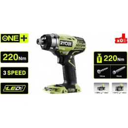 Импульсный винтовёрт Ryobi ONE+ R18iD3-0  без аккумулятора в комплекте 5133002613