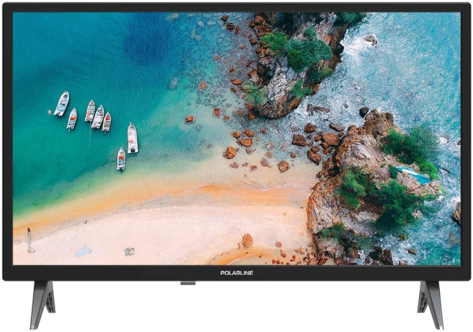 24" Телевизор POLARLINE 24PL51TC-SM HD, СМАРТ ТВ, Android, черный