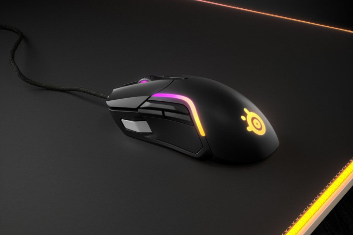 Мышь SteelSeries Rival 5, игровая, оптическая, проводная, USB, черный [62551]