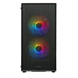 XASTRA Корпус A307M 3FRGB Black mATX/Mesh/ tempered glass / 3x 120mm FC120 FRGB fans/ A307M-3FC12F