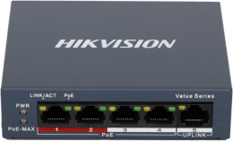 Коммутатор Hikvision DS-3E0105P-E/M C 4x100Мбит/с 4PoE+ 35W неуправляемый