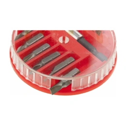 Набор бит и магнитный адаптер 7 предметов в пластиковом закрытом боксе MATRIX 11392