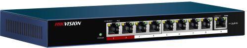 Коммутатор Hikvision DS-3E0109P-E/M C 9x100Мбит/с 8PoE+ 58W неуправляемый DS-3E0109P-E/M C