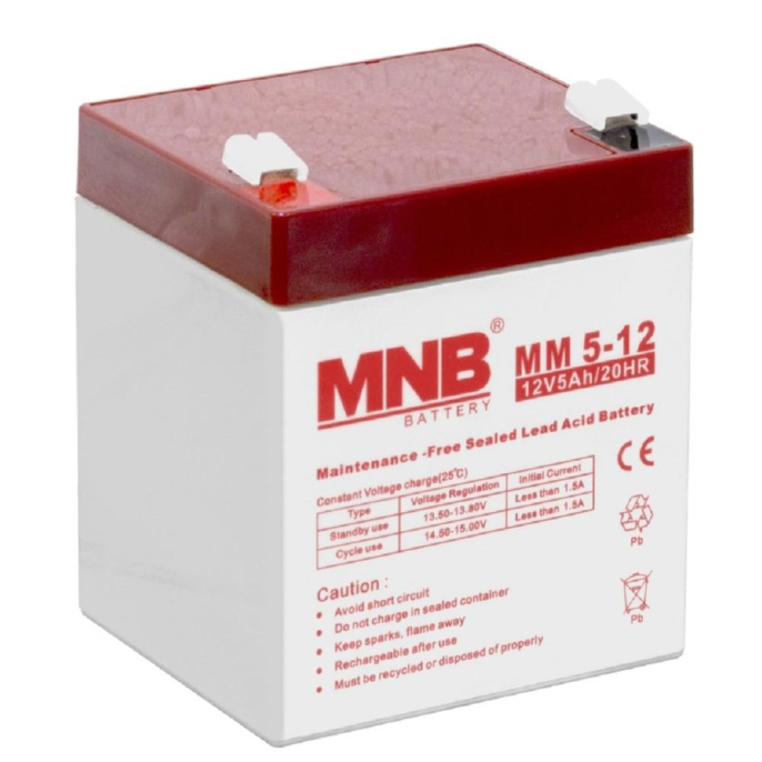 MNB Battery MNB MM 5-12 12V/5Ah F2 {УТ-00003090}
