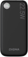 Внешний аккумулятор Power Bank Digma DGPF10B, 10000мAч, черный [dgpf10b22pbk]
