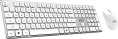 Клавиатура + мышь MSI Forge K210 W Combo клав:белый мышь:белый USB беспроводная slim S11-43RU310-Y92
