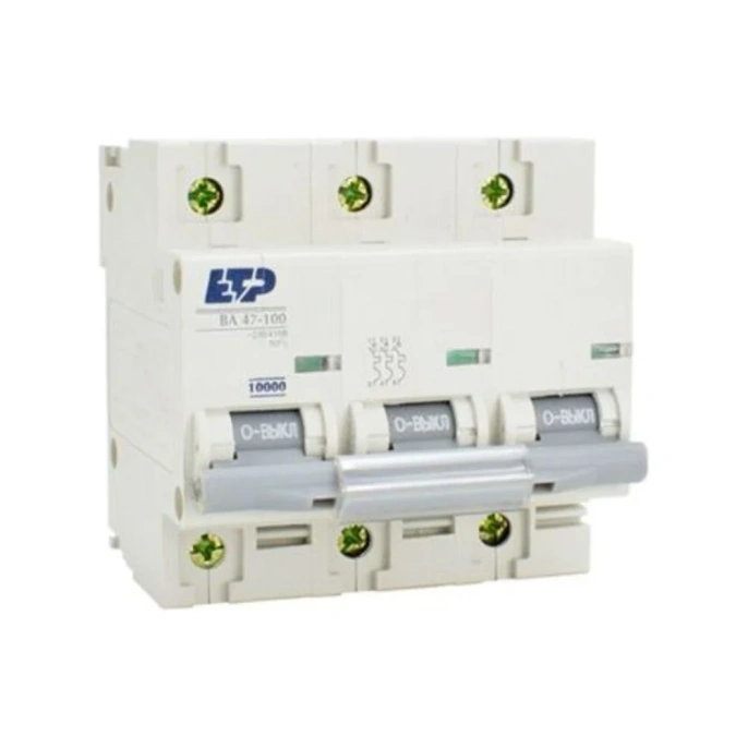 Автоматический выключатель ETP 3Р 80А тип C 10 кА 11559