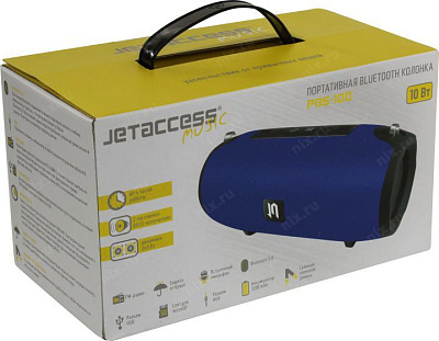 Колонка JETACCESS PBS-100 Blue (2x5W USB Bluetooth microSD FM Li-Ion)