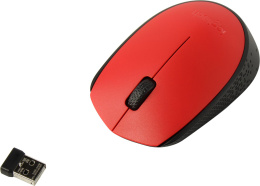 Беспроводная мышь Logitech M170 Red Wireless Mouse 910-004648 RTL USB 3btn+Roll