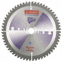 ЗУБР Диск пильный "ЭКСПЕРТ" 36907-190-30-60_z01 "Точный-МУЛЬТИ рез" по алюминию, ламинату, пластику, ДСП, 190х30мм, 60Т