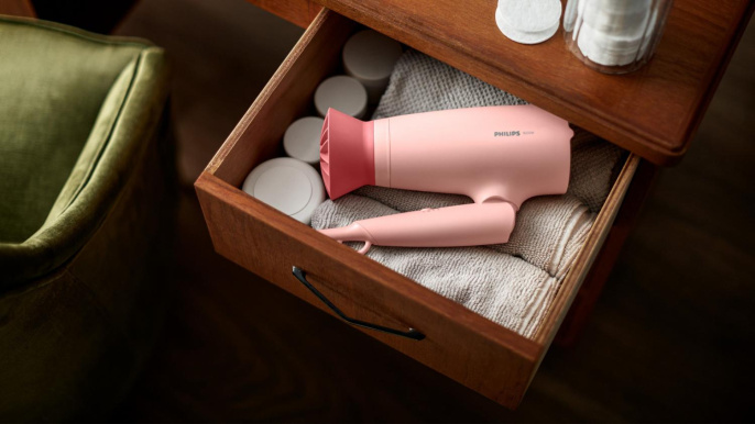 Фен Philips BHP398/00, 1600Вт, розовый