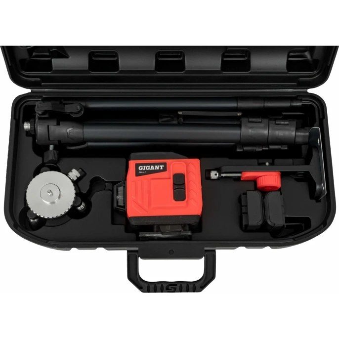 Лазерный самовыравнивающийся уровень Gigant профессиональный, в кейсе, со штативом, 1 м (12 линий) GBLL-11