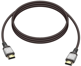 Кабель аудио-видео Digma D-HDMI-V2.0-2M, HDMI m - HDMI m , ver 2.0, 2м, GOLD, черный