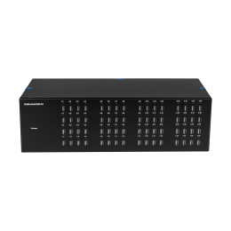 Управляемый USB over IP концентратор DistKontrolUSB-64 с 64 портами USB с 2 блоками питания, Ethernet 2 x 10/100/1000 Mb/ Защитный модуль с замком