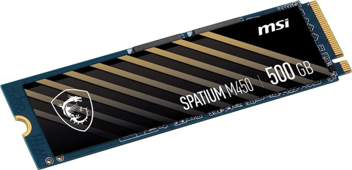SSD жесткий диск PCIE 4.0 NVME M.2 500GB SPATIUM M450 500GB MSI S78-440K220-P83