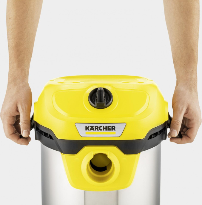 Строительный пылесос Karcher WD 2 Plus S V-15/4/18, желтый [1.628-050.0]