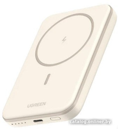 Внешний аккумулятор магнитный UGREEN PB560 25207 5000mAh Magnetic Wireless Power Bank 15W. Цвет: белый