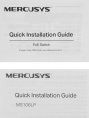 Коммутатор MERCUSYS MS106LP, неуправляемый