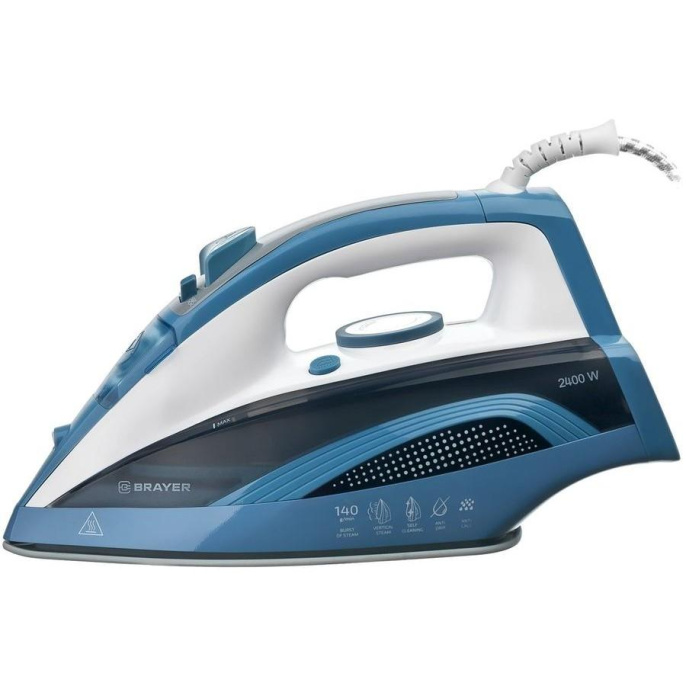 BRAYER BR4002 Утюг 2400 Вт, 140 г/м, синий