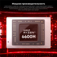 Моноблок Chuwi Unitech 24 23.8" Full HD Ryzen 5 6600H 3.3 16Gb SSD512Gb 660M Windows 11 Pro GbitEth WiFi BT 48W клавиатура мышь Cam белый 1920x1080 (23437282)