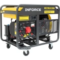 Дизельный трехфазный генератор Inforce (11 кВт; эл.стартер; колёса; подогрев) IDGL 11000-3