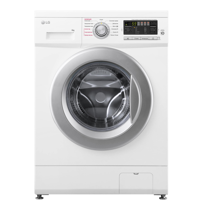 Стиральная машина LG F12M7NDS1, с фронтальной загрузкой, 6кг, 1200об/мин, с паром, инверторная