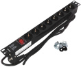 Блок распределения питания NTSS NTSS-PDU-DA2034, горизонт.размещ., SchukoХ8, Тип вход. тока 16A, 1.8м