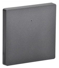 Умный выключатель IEK iTeq Smart IT-SM1NWBI-K03, одноклавишный, серый