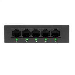 Коммутатор неуправляемый ExeGate EDES-1005D (5-портовый UTP 10/100Mbps, металлический корпус, с функцией энергосбережения (EEE), настольный/настенный) EX298689RUS