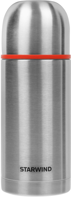 Термос Starwind 20-750 0.75л. серебристый/красный картонная коробка