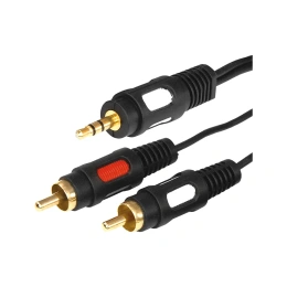 Шнур Стерео 3,5 мм - 2RCA REXANT 1,5 м, позолоченный 17-4232