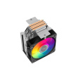 Кулер SAMA X40L (X40-XXWAYXOX-G) (Intel LGA115X/1200/1700/1851, AMD AM4/AM5, крепление на винтах, 4 тепловые трубки (6мм), размер вентилятора: 100×100×25мм, гидродинамический подшипник, 2600об/мин, 56.6CFM, 31.2dB(A), PWM, TDP 200W, ARGB, 100×96.9×133.5мм