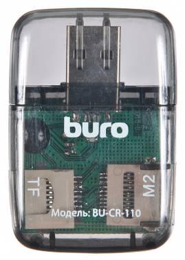 Картридер внешний Buro BU-CR-110, черный