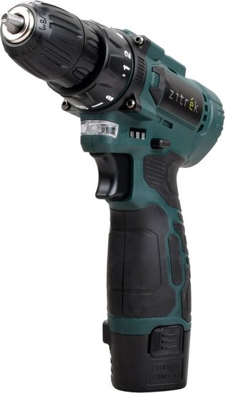 Дрель-шуруповерт аккумуляторная Zitrek Green 12V Plus, 12В, 2x1,5Ач 085-1014