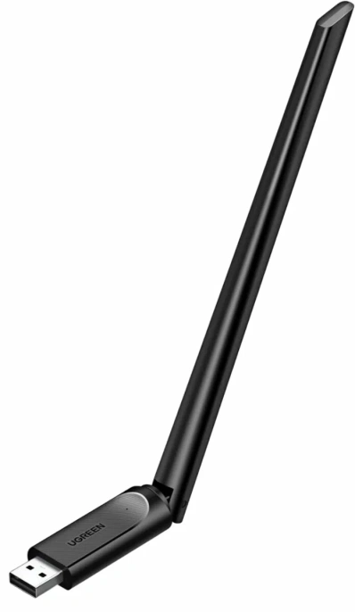 Wi-Fi Адаптер UGREEN CM763 (35265) AX900 USB-A High-Gain Dual Band Wi-Fi Adapter. Цвет: черный