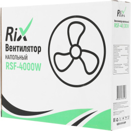 Вентилятор напольный Rix RSF-4000W, белый