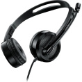 RAPOO Гарнитура проводная H120-BL, цвет - черный 18008