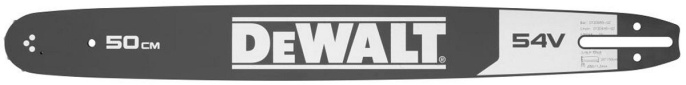 Шина для пилы DeWalt DT20689-QZ (с цепью, для цепной пилы DT20689-QZ, длина шины: 500 мм (20"), шаг цепи: 3/8″ (9.3 мм), толщина (ширина) паза: 1.3 мм)